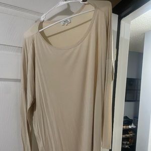 Beige/tan piko long sleeve